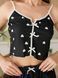 Women's pyjamas (top, shorts) - black S 109-DO3563 photo 4
