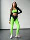 Комплект женский спортивный (лосины, топ и кофта) - салатовый M 50146971-29252 фото 1