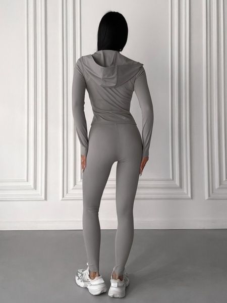 Комплект трійка Women's set sports (leggings, top and sweater) - grey XS Nova Vega in Gray color &mdash; product photo, SKU 5099405560-172626