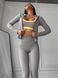 Women's set sports (leggings, top and sweater) - grey XS 5099405560-172626 photo 3