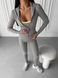 Women's set sports (leggings, top and sweater) - grey XS 5099405560-172626 photo 1