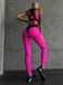 Спортивний жіночий комплект - топ і лосини Push-up - рожевий M 501469-24242 фото 2