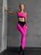 Спортивний жіночий комплект - топ і лосини Push-up - рожевий M 501469-24242 фото 1