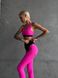 Спортивний жіночий комплект - топ і лосини Push-up - рожевий M 501469-24242 фото 5