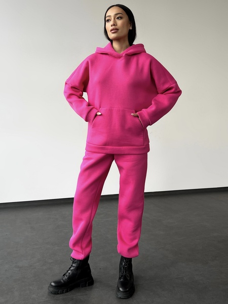 Жіночі теплі джогери - рожевий XS-S 801088-0024 фото