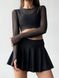 Комплект женский спортивный (юбка-шорты, топ и рашгард) - черный M 50177075-29662 фото 5