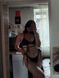 Жіночий купальник на зав'язках - чорний Over Size A4077-0029 фото 6