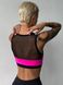 Спортивний жіночий комплект - топ сітка і лосини Push-up - рожевий M 501485-24242 фото 6