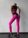 Спортивний жіночий комплект - топ сітка і лосини Push-up - рожевий M 501485-24242 фото 2