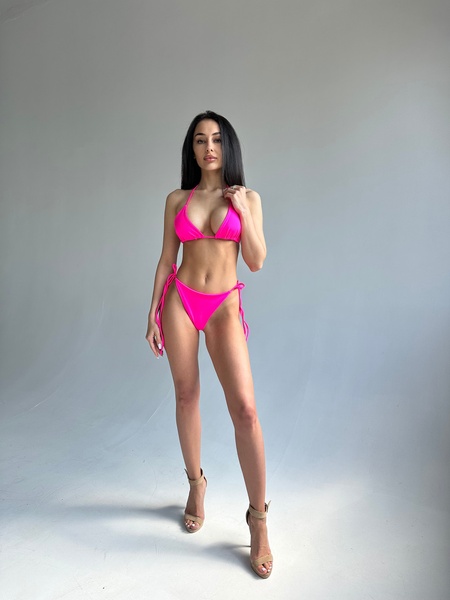 Комплект женский (купальник и купальник) - розовый и синий XS 507799-2431 фото
