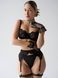 Damski komplet bielizny (bustier, figi, pas, gartery) - czarny S 109-DO3993 photo 1