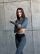 Рашгард женский спортивный - серый M 3075-00262 фото 4