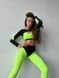 Комплект жіночий спортивний (лосини, топ та рашгард) - салатовий 501469121-2925 фото 4