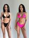 Комплект жіночий (купальник та купальник) - чорний та рожевий XS 507799-2924 фото 1