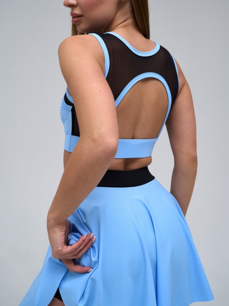 Спідниця-шорти жіночі спортивні - Блакитний M 7017-29162 фото